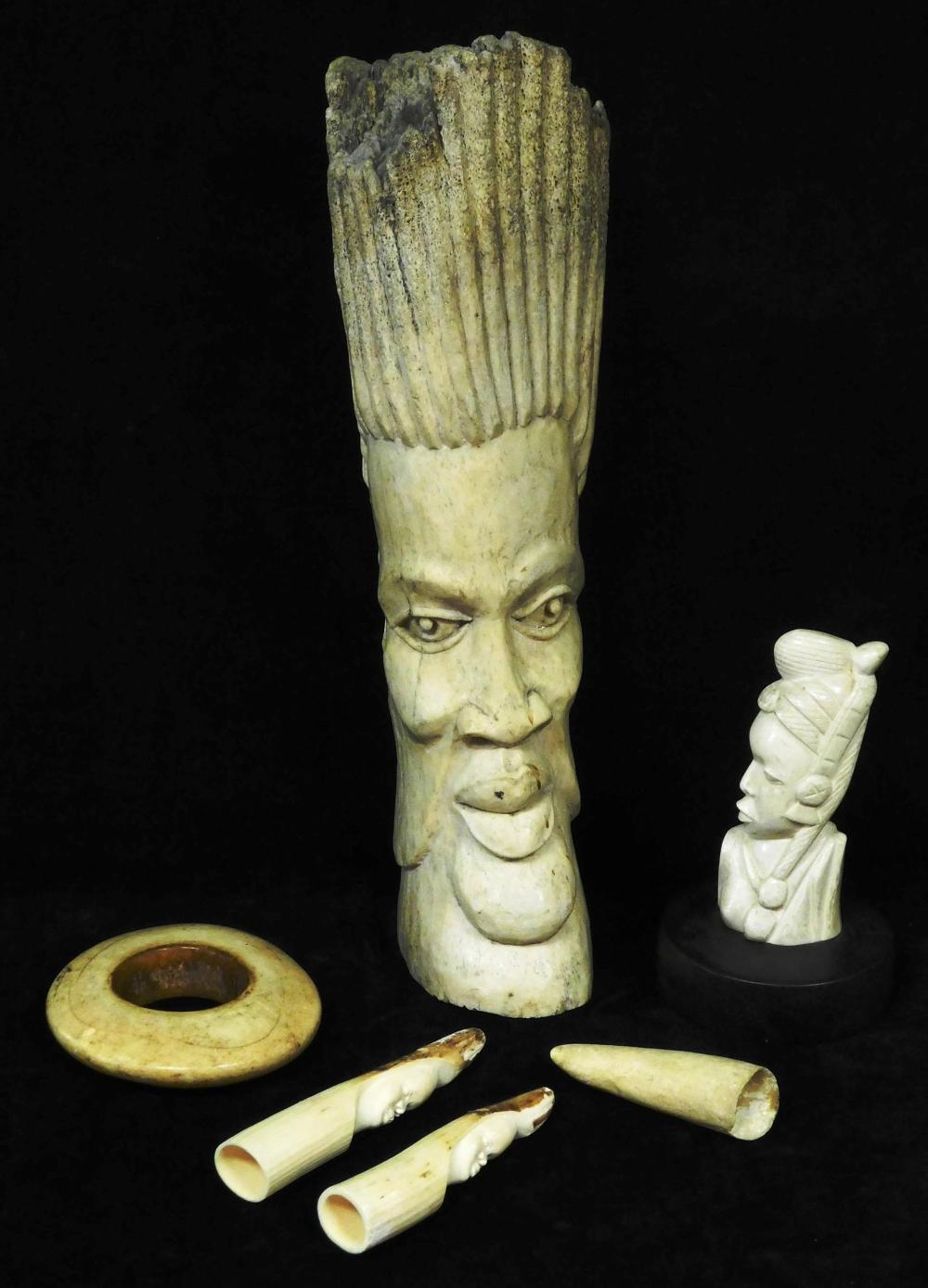 CARVED BONE AND IVORY COLLECTION,