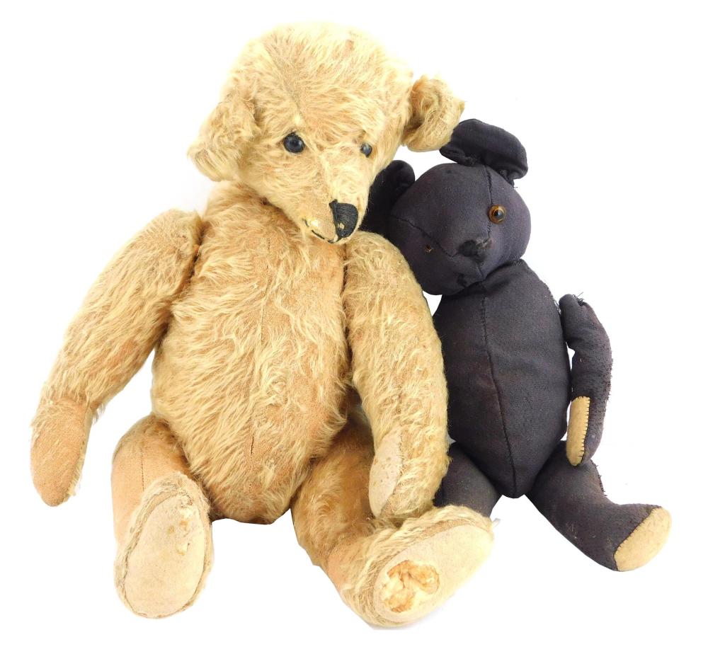 TOYS: TWO STUFFED BEARS: ONE 16"