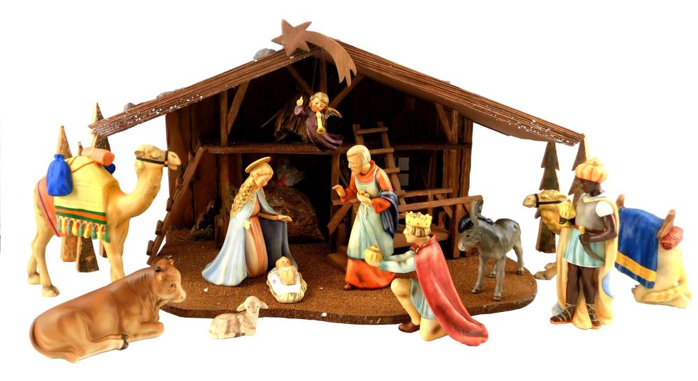 HUMMEL NATIVITY SET, TWELVE PIECES,