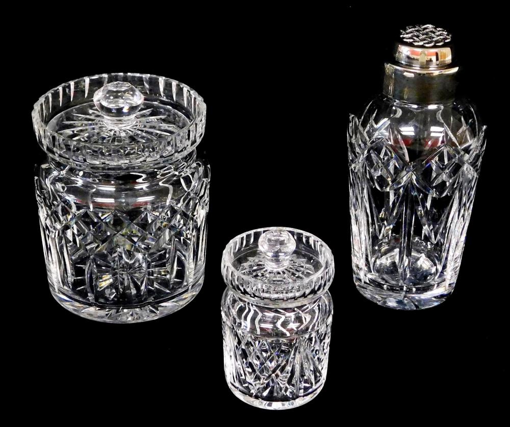 GLASS: WATERFORD CRYSTAL SERVINGWARE,