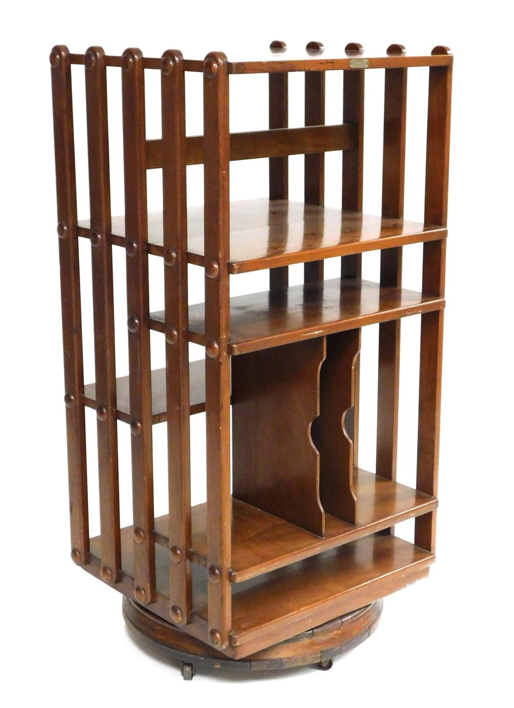 ROTATING BOOKCASE BY SARGENT MFG.