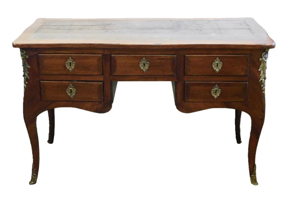 LOUIS XV BUREAU PLAT, EMBOSSED