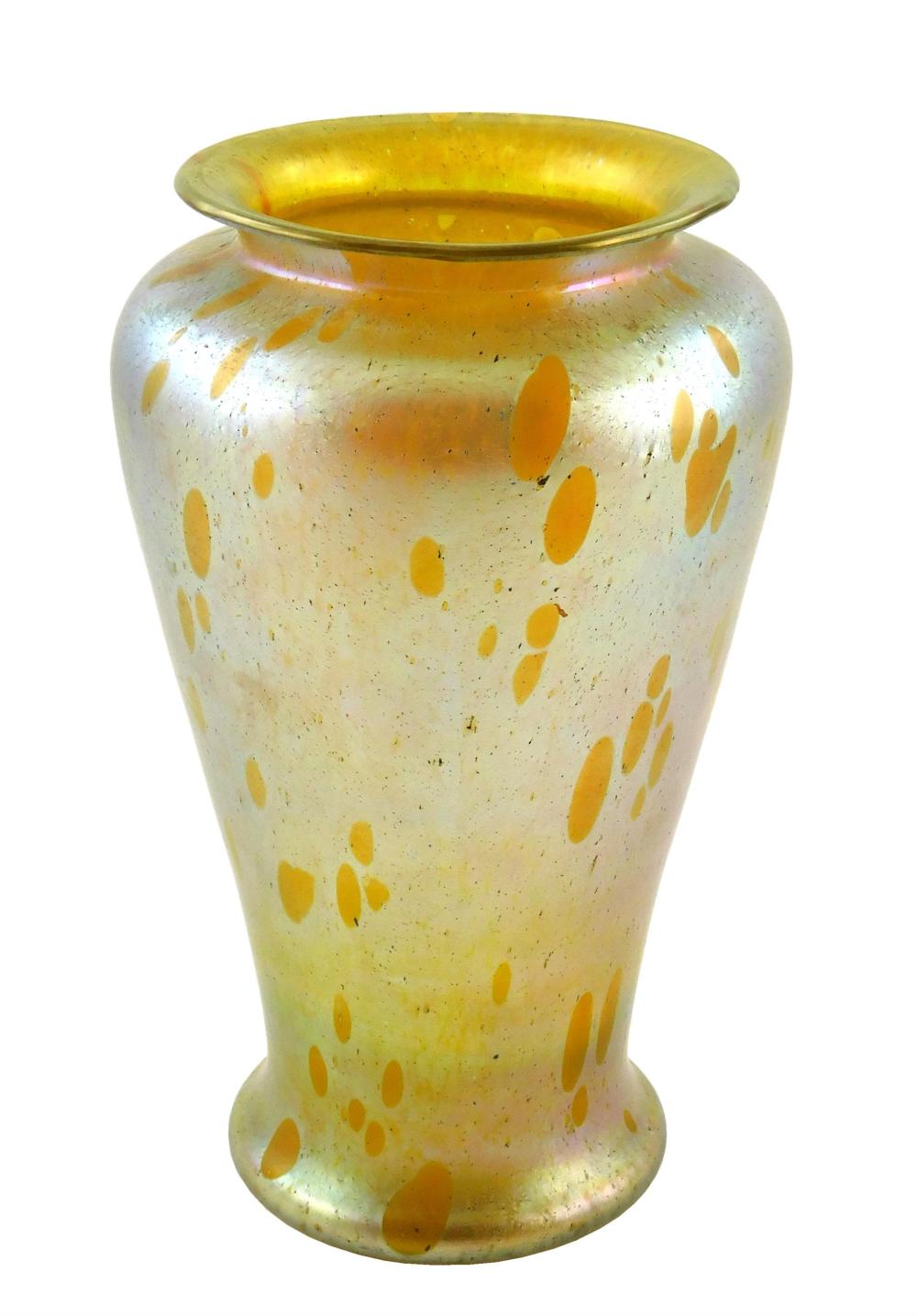 ART GLASS: LOETZ ART GLASS VASE,