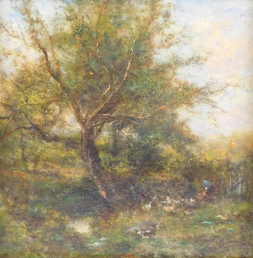 UNTITLED, OIL ON BOARD, DEPICTS