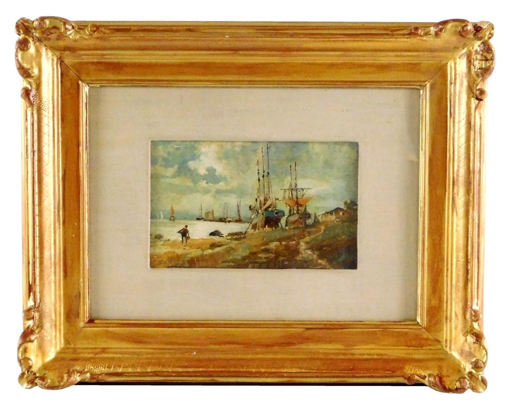 MEROLI 19TH C OIL ON BOARD SIGNED 31e066