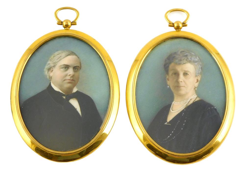 MINIATURE: PAIR OF SEPARATELY CASED