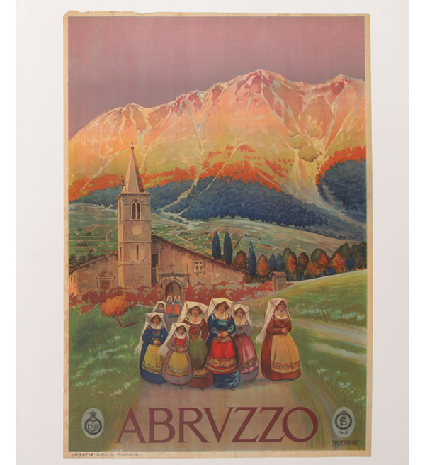 Abruzzo by Alicandri travel poster;