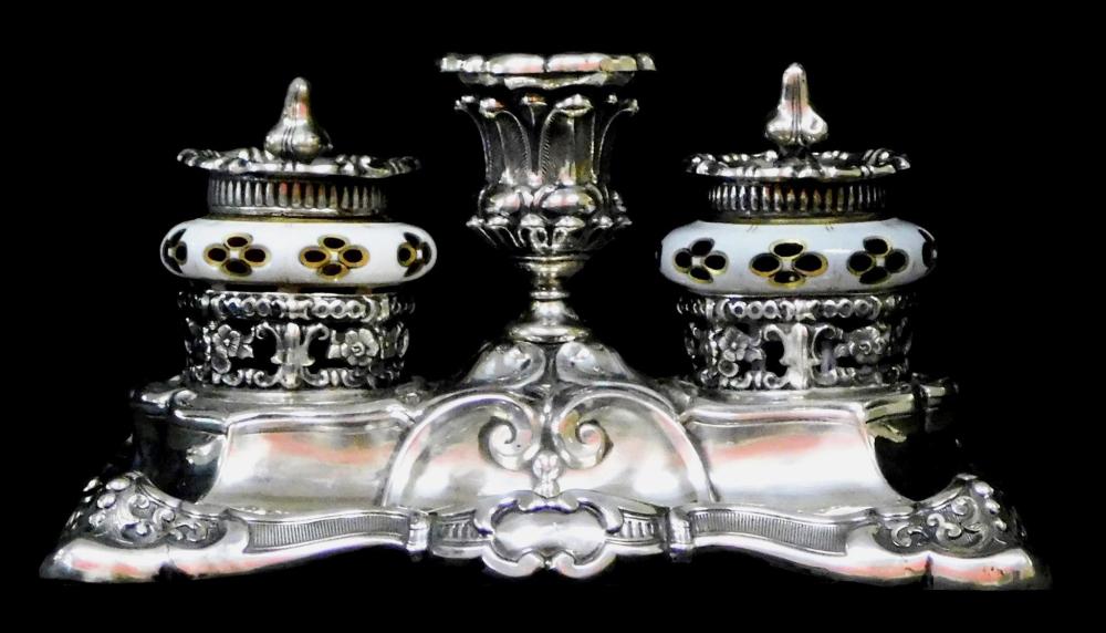 SILVER 813 SILVER INKWELL WITH 31e0a6