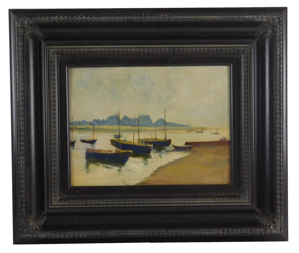 OIL ON BOARD, UNSIGNED, VERSO MARKED