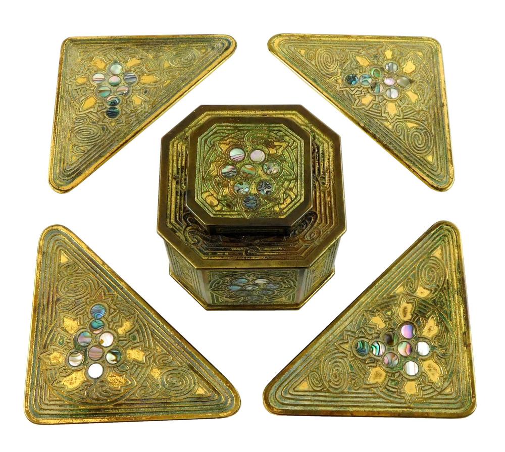 TIFFANY STUDIOS NY DESK ACCESSORIES,