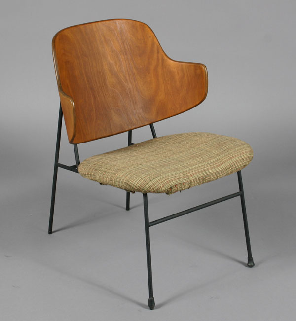 Danish Modern side chair molded 4fd0d