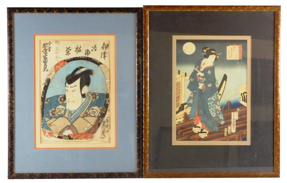 TWO PIECES BY KUNISADA UTAGAWA