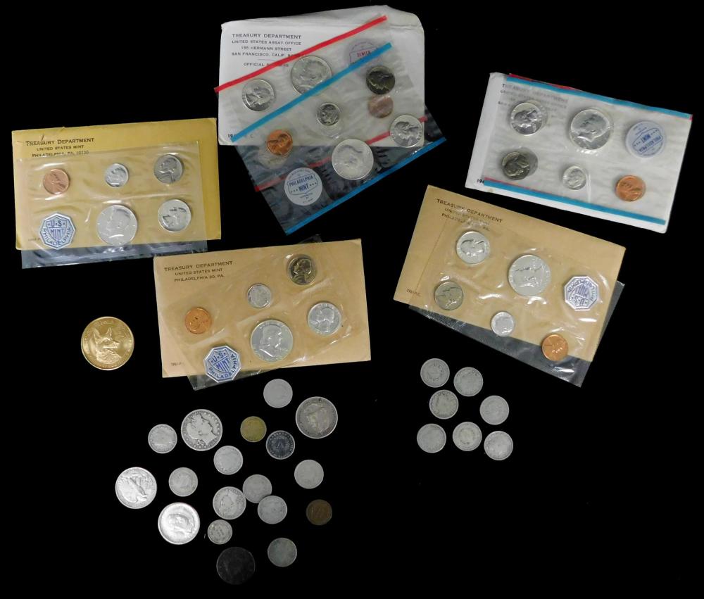 COINS: LOT OF US SETS AND US TYPE