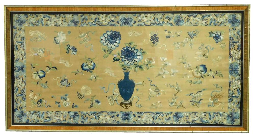 ASIAN: CHINESE SILK EMBROIDERED