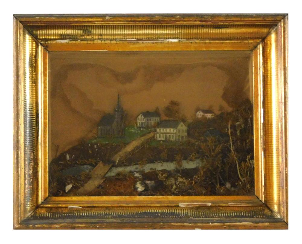 DIORAMA MID TO LATE 19TH C WATERCOLOR 31e45b