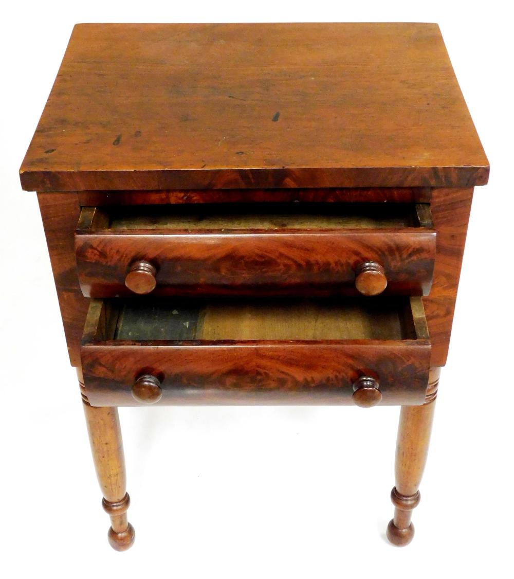 TWO DRAWER STAND, AMERICAN, LATE