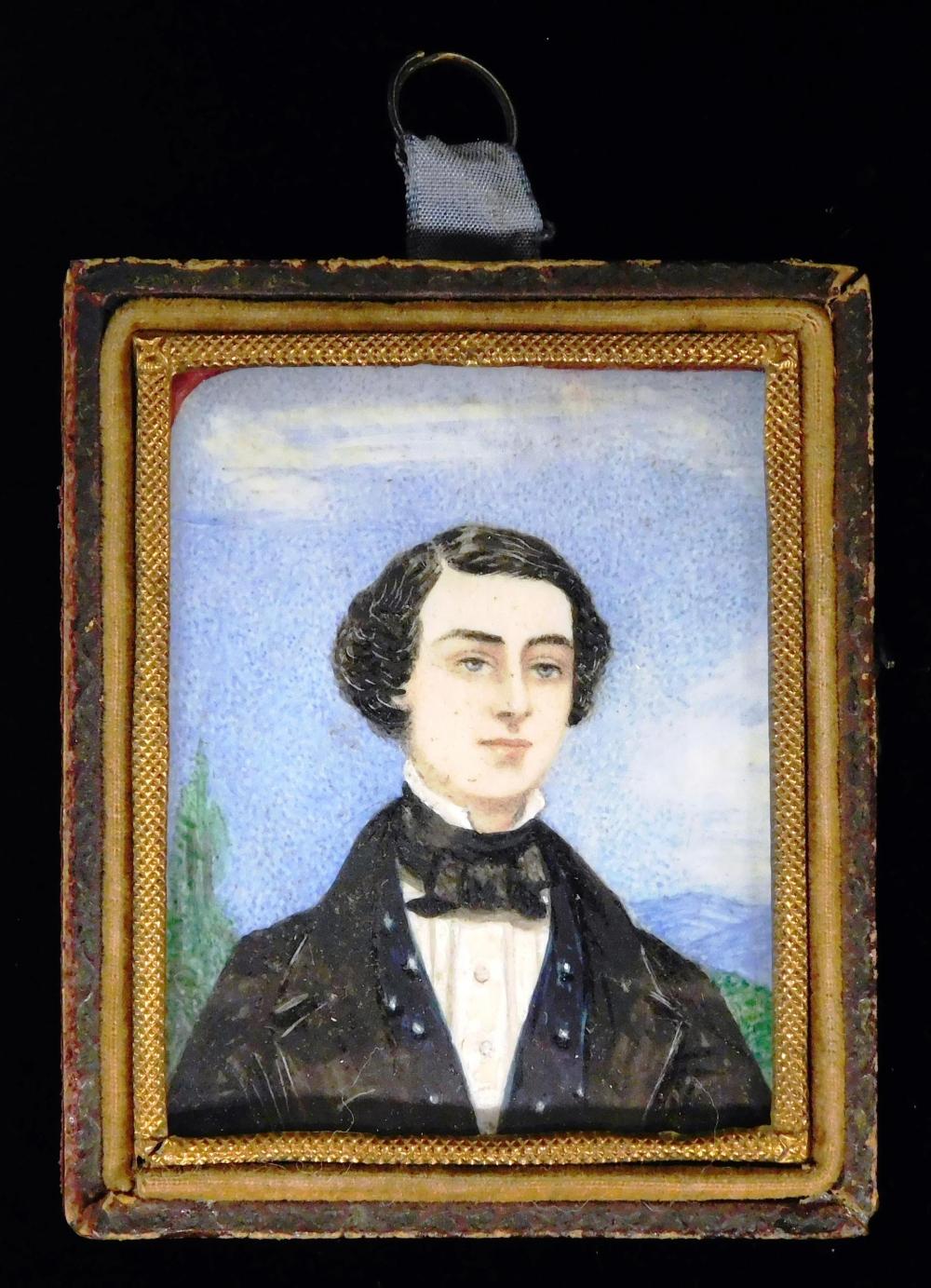 MINIATURE: YOUNG MAN, RECTANGULAR