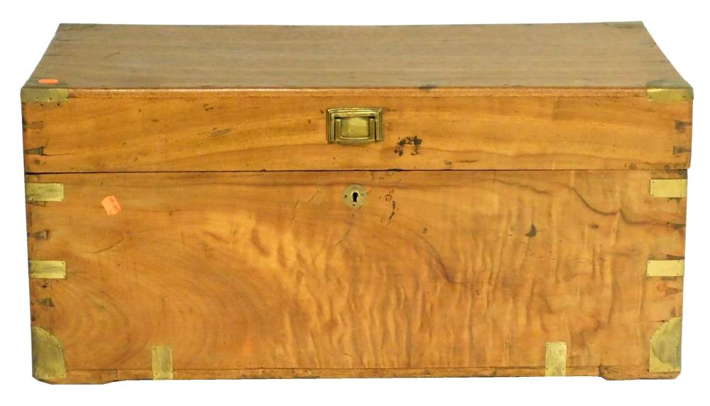 CAMPHOR WOOD BRASS BOUND CHEST,