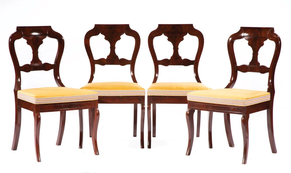 FIVE AMERICAN CLASSICAL MAHOGANY