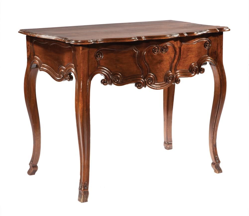 CONTINENTAL CARVED WALNUT CONSOLEContinental 31bea9