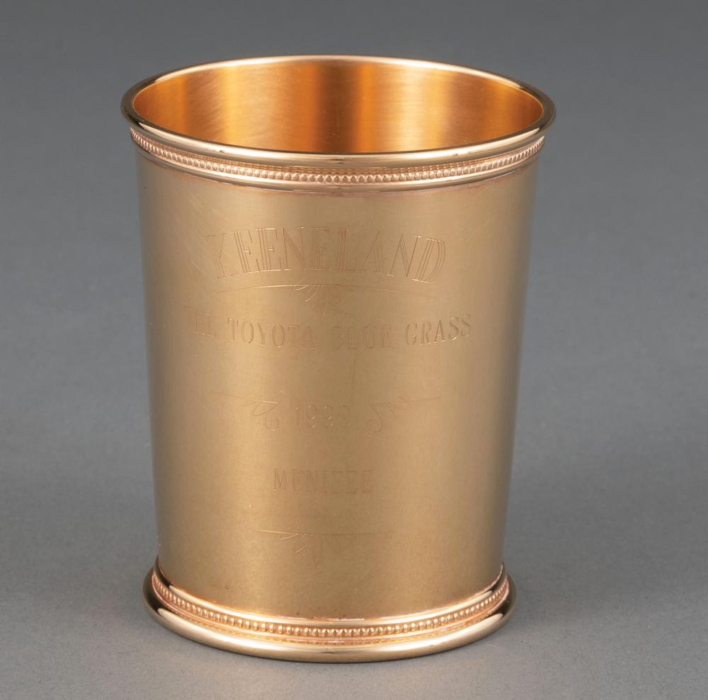 KEENELAND GOLD JULEP CUP TROPHY