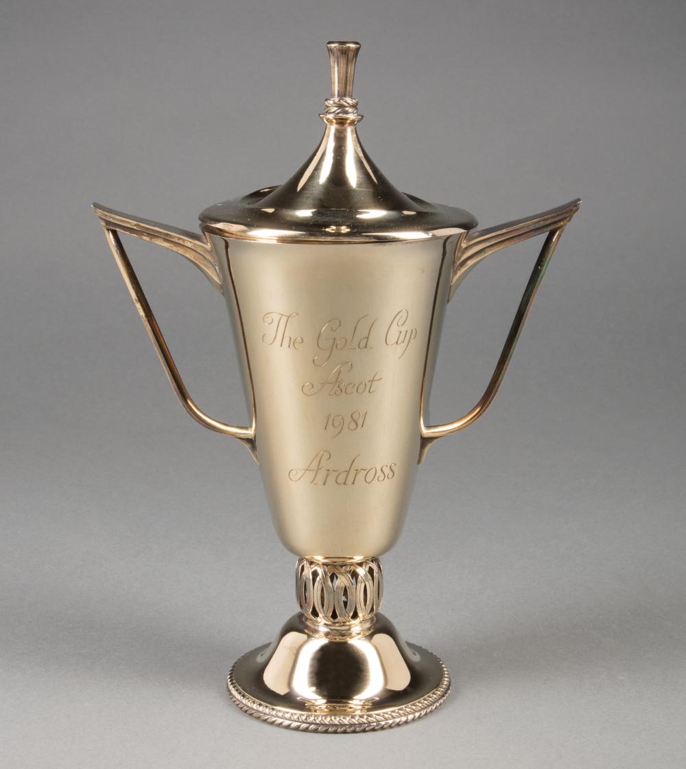 ASCOT STERLING SILVER GILT RACING TROPHYAscot