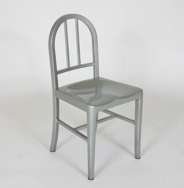 Art Deco Goodform aluminum chair;