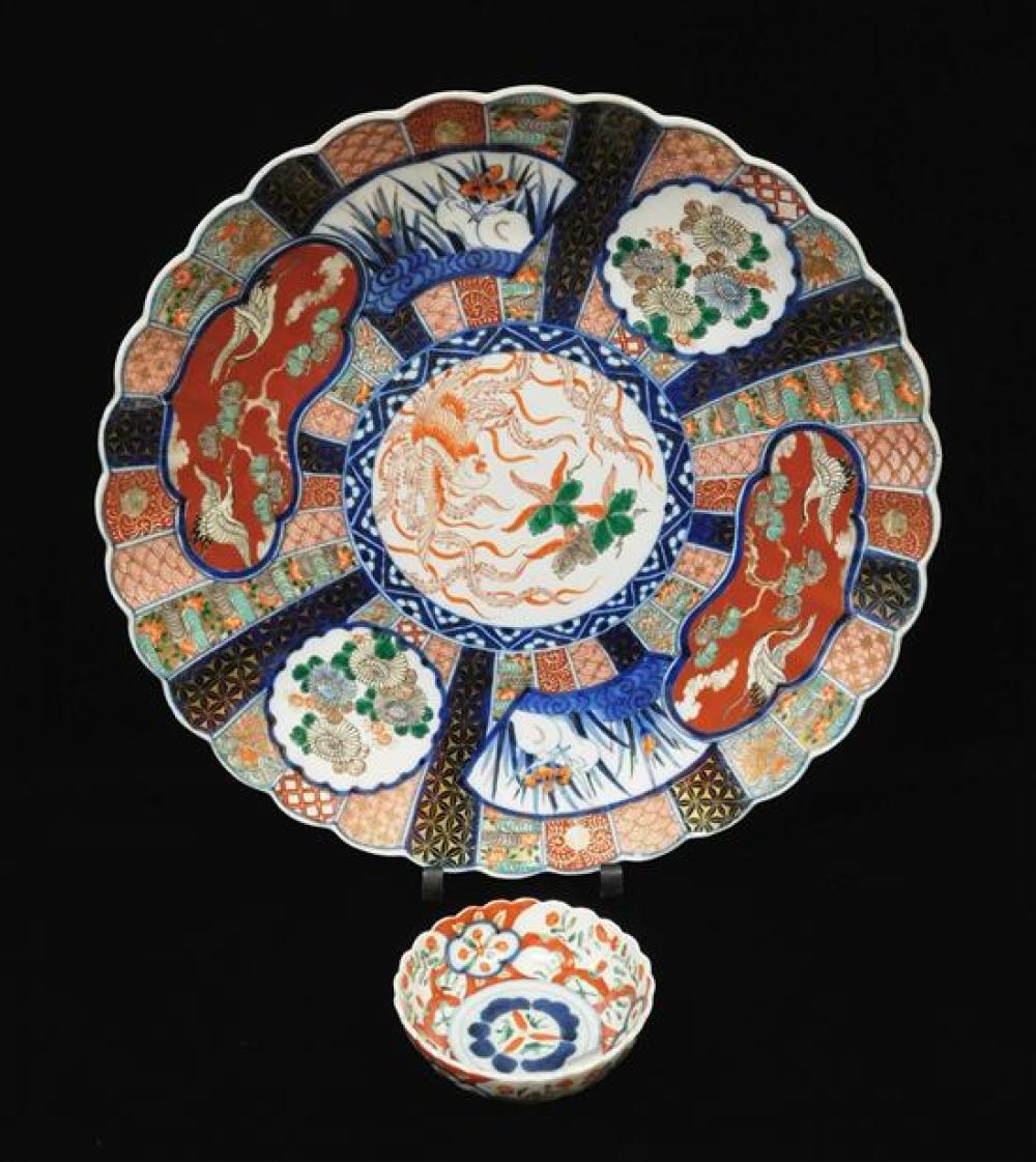 ASIAN TWO PIECES OF IMARI JAPANESE  31bfad