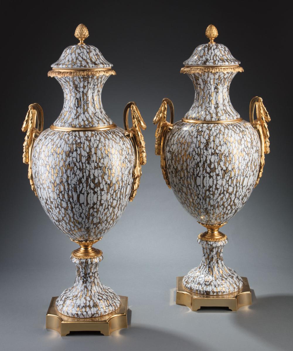 GIULIA MANGANI GILT BRONZE-MOUNTED PORCELAIN