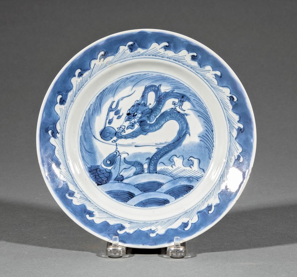 CHINESE EXPORT BLUE AND WHITE PORCELAIN 31c022
