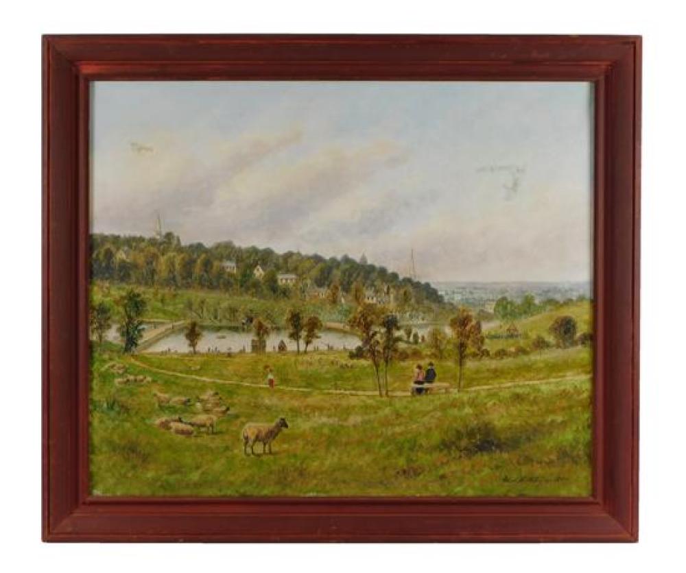 19TH C OIL ON CANVAS DEPICTS 31c02d