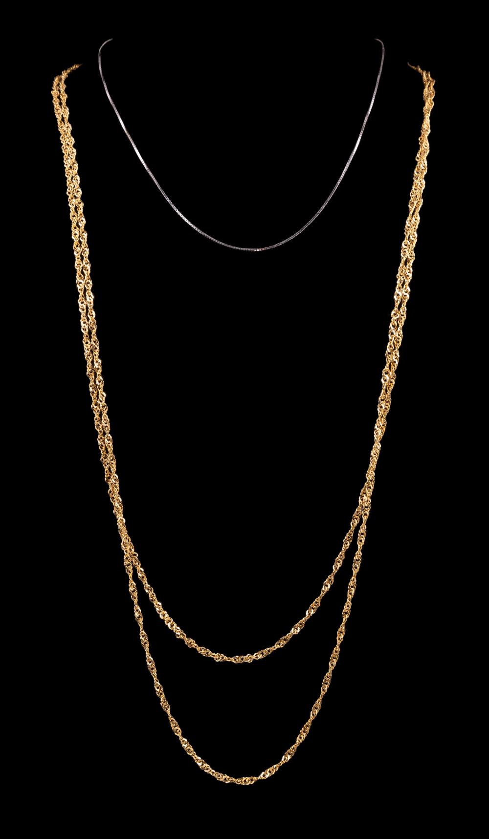 14 KT. YELLOW GOLD LONG NECK CHAIN14