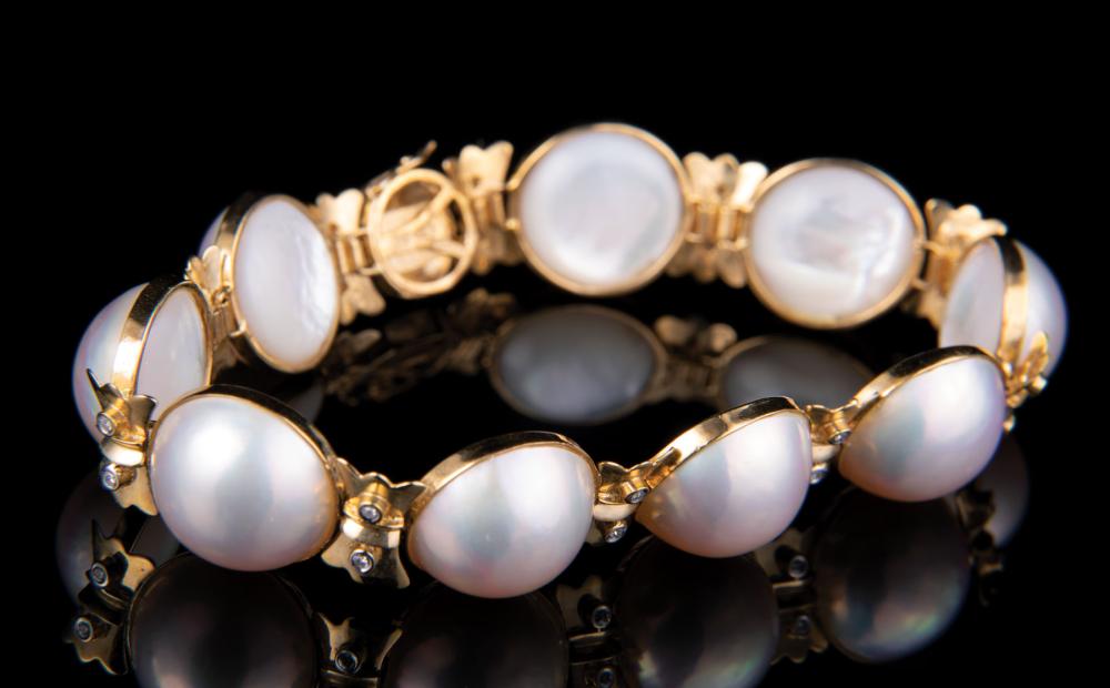 14 KT YELLOW GOLD MAB PEARL  31c05f