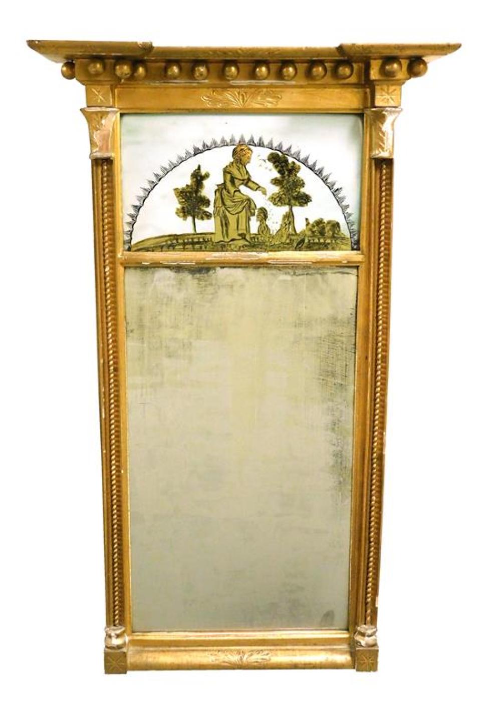 WALL MIRROR, FEDERAL STYLE WITH