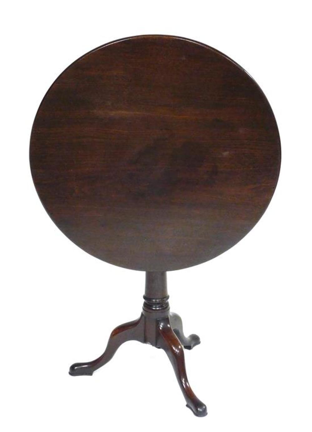 TILT TOP TEA TABLE, 18TH/ 19TH C., ENGLISH,