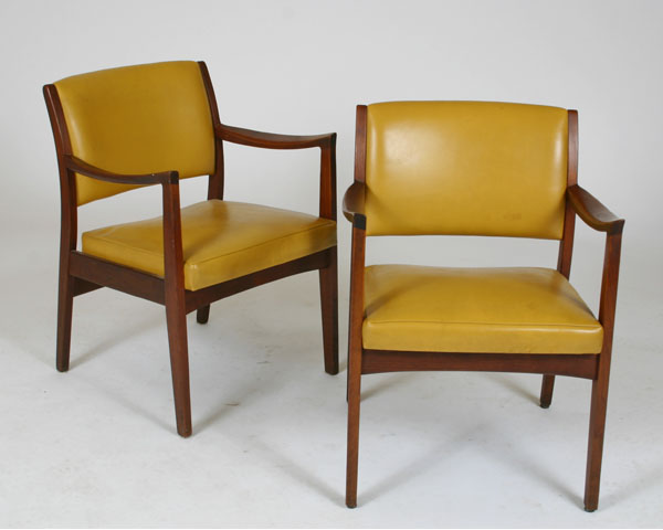 Pair Modern arm chairs from the Johnson