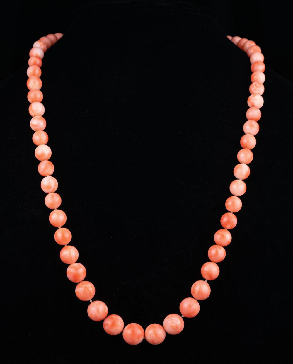 CORAL BEAD NECKLACECoral Bead Necklace