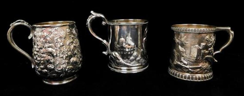 SILVER: THREE TESTED SILVER REPOUSSé