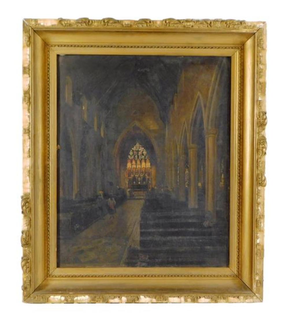 OIL ON BOARD 19TH C DEPICTS 31c118