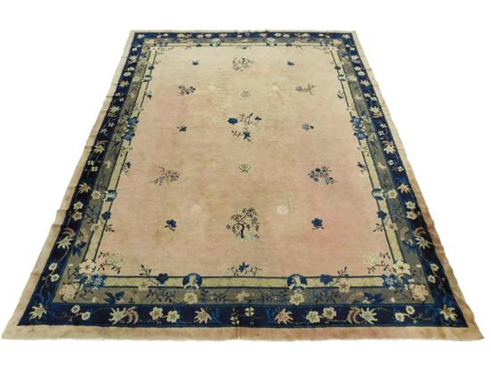 RUG: ANTIQUE CHINESE CARPET, APPROXIMATELY