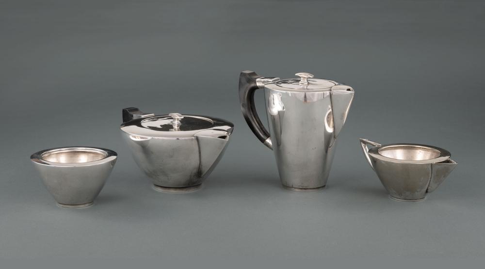 ART DECO SILVERPLATE COFFEE AND TEA