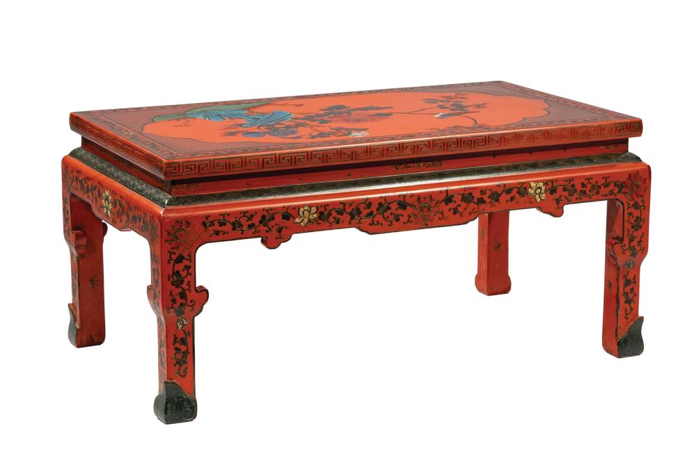 PAINTED INCISED RED LACQUERED 31c252