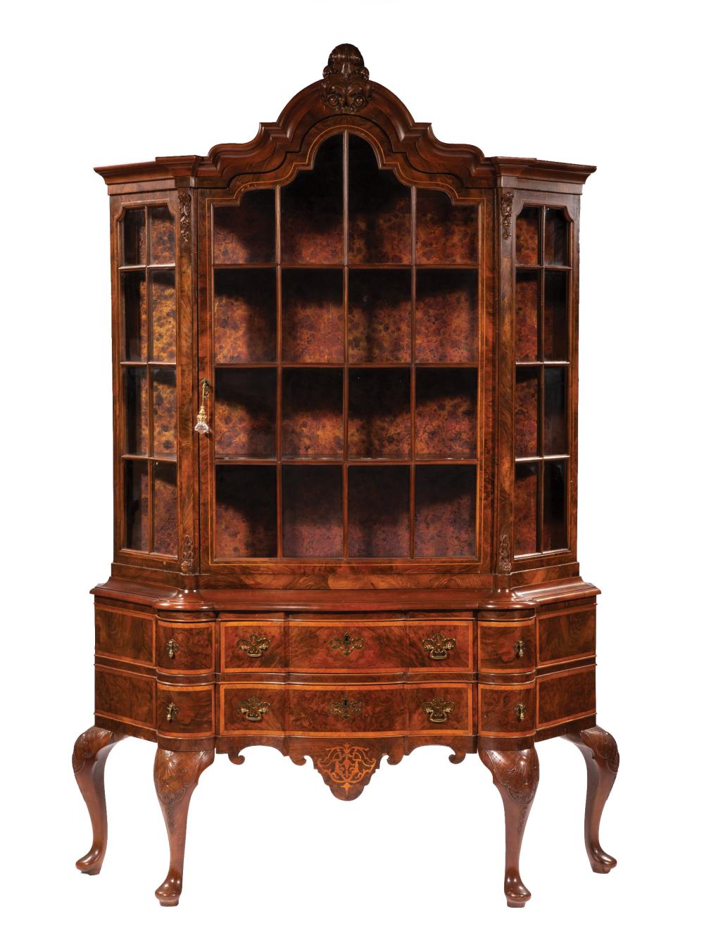 DUTCH CARVED AND INLAID WALNUT 31c293