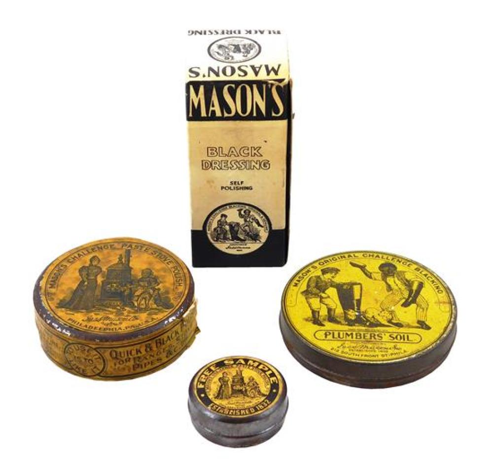 BLACK AMERICANA: FOUR MASON'S BLACKING