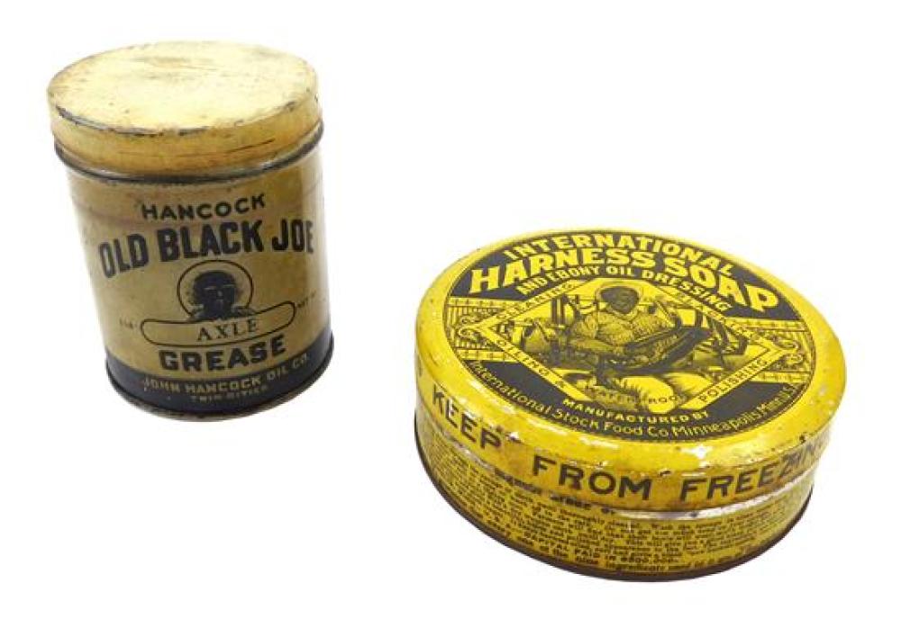 BLACK AMERICANA: TWO ADVERTISING TIN