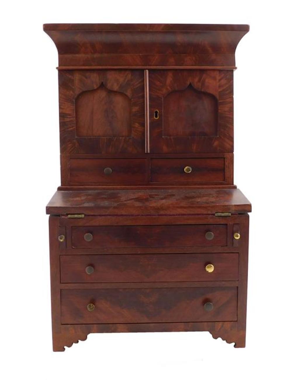 DIMINUTIVE SECRETARY DESK MID 19TH 31c3cb