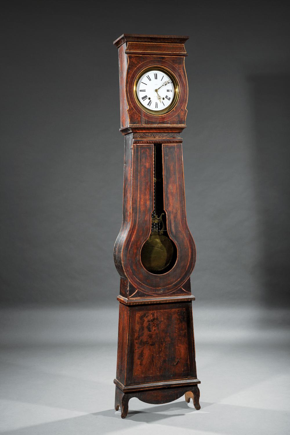 MORBIER TALL CASE CLOCK, "SAIN