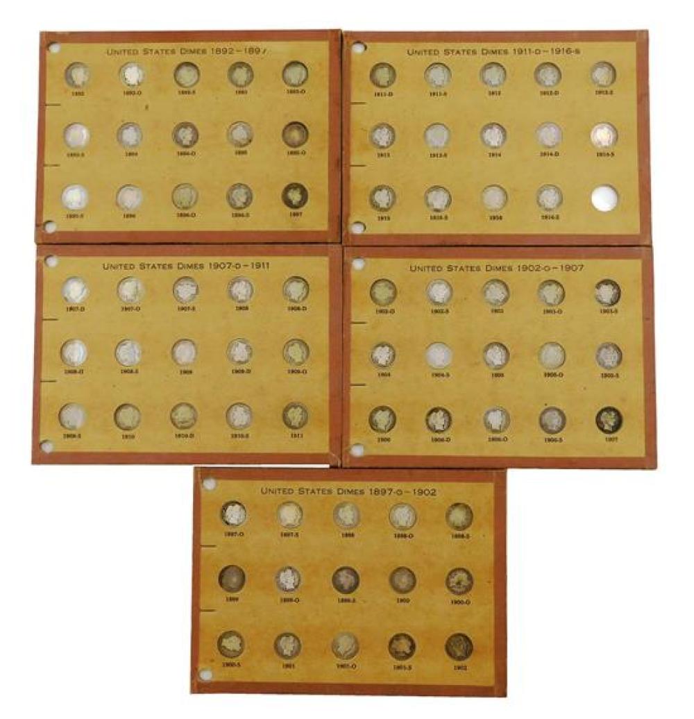  COINS COMPLETE SET OF BARBER 31c41c