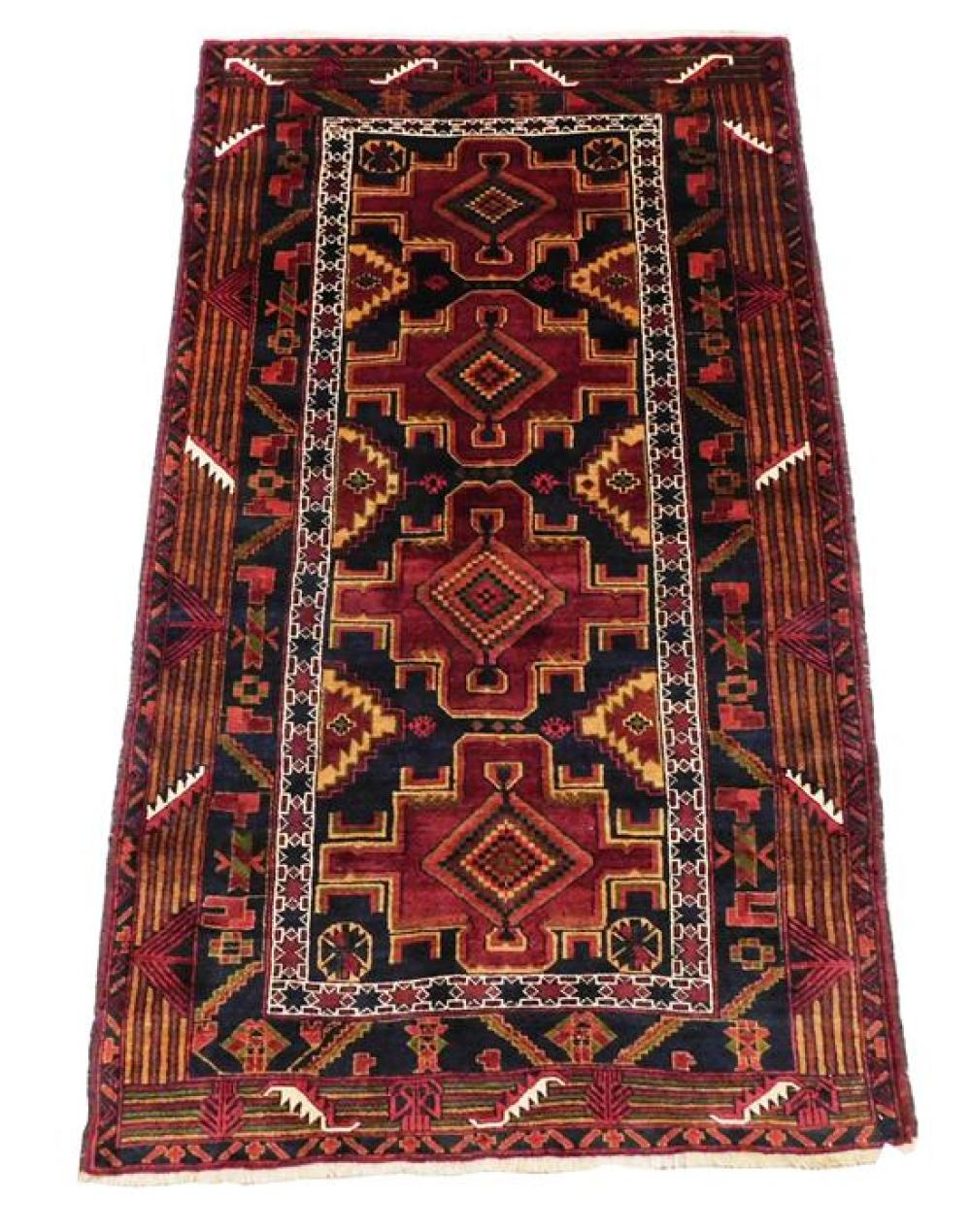 RUG FINE PERSIAN BALOOCH CARPET  31c417