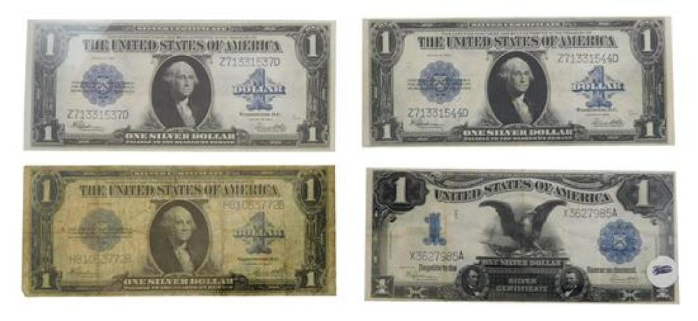 †CURRENCY: LOT OF FOUR LARGE